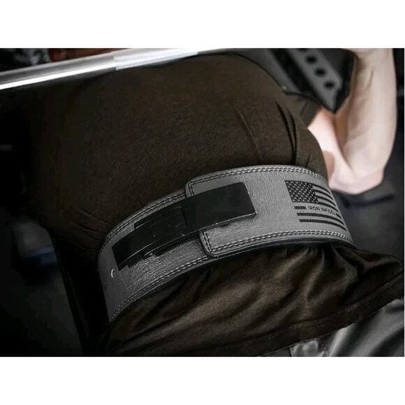 Iron Infidel 10 MM Lever Lighting Belt Gray XL New - Picture 4 of 8
